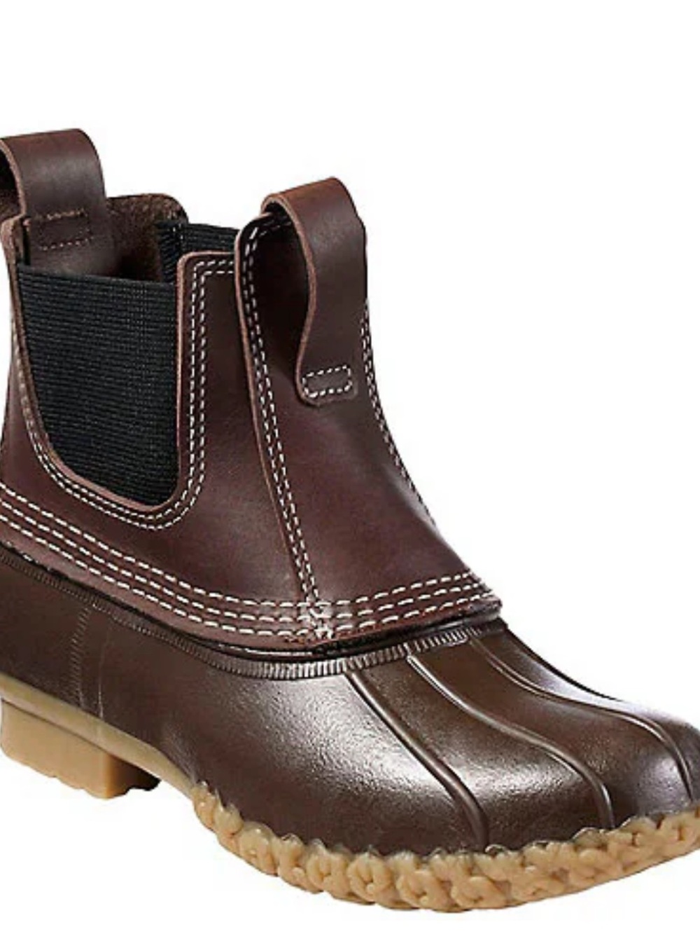 L.L.Bean Men’s Bean Tumbled Leather Slip On Chelsea Boots Size 10 Shoes As New
